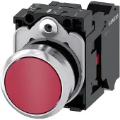 Siemens Drucktaster 1f rt rnd Ř22mm 1Ö 3SU1150-0AB20-3CA0