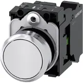 Siemens Drucktaster 1f ws rnd Ř22mm 1S 3SU1150-0AB60-3BA0