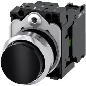 Siemens Drucktaster 1f sw rnd Ř22mm 1S 3SU1150-0BB10-1BA0