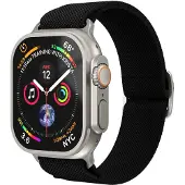 Vonmählen Classic Nylon Loop Armband für Apple Watch | 44/45/46/49 mm - Schwarz