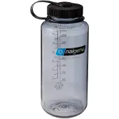 Nalgene wide mouth sustain, Trinkflasche, 1000ml, grau/Schwarz
