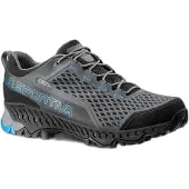 La Sportiva Spire GTX, Mountain Hiking, Man, Shoes, Low Cut, G03B14 Slate/Tropic Blue, 39 -