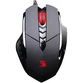 A4Tech V7MA, Optisch, USB Typ-A, 3200 DPI, Schwarz, Rot