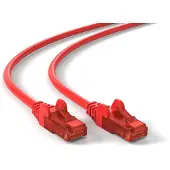 Goobay CAT 6 Patchkabel, U/UTP, Rot, 25 m, CCA Kupfergemisch