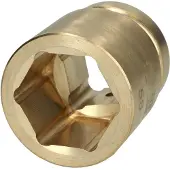 Ks Tools 1.1/2' BRONZEplus Steckschlüsseleinsatz, 6-kant, 80 mm ( 963.0006 )