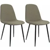CLP 2er Set Esszimmerstuhl Maryam taupe/Stoff
