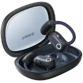 Baseus Eli Fit Open- Ear Headset Drahtlose Konnektivität/Musik USB Typ-C Bluetooth Schwarz
