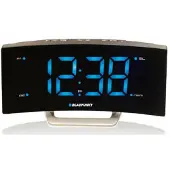Blaupunkt CR7BK, Uhr, Analog & Digital, FM, PLL, LCD, 4,7 cm (1.85"), Blau