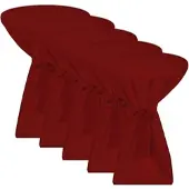 Beautissu STEHTISCHHUSSE Premium Ø 70cm Bordeaux (5tlg)