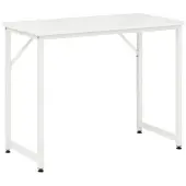 Costway Schreibtisch 100 x 50 x 77 cm Weiß