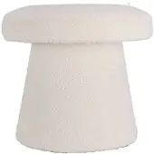 Wellhome - Mushroom Hocker mit Fußstütze, weiß, Ø43x38cm