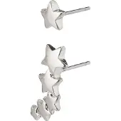 Pilgrim - AVA Star Earrings - Silver Plated - 20 mm