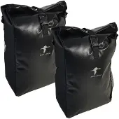 Red Loon 2x Fahrradtasche Packtasche Gepäckträgertasche Gepäcktasche schwarz