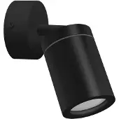 Licht-Erlebnisse Spot Lampe Wand Metall verstellbar IP44 Schwarz GU10 Wandleuchte
