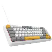 Inca IKG-457, 65%, Kabelgebunden, USB, Mechanischer Switch, QWERTY, Weiß