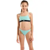 Arena Bustier-Bikini Mädchen Frottee-Effekt - Water - 116