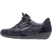 Waldlaufer Himona Damenschuhe Sportive Schnürer Blau Freizeit