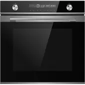 Midea Einbau-Backofen 7NP30E0IX schwarz 72 l, Pyrolytische Selbstreinigung