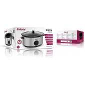 Salente HotPot, pomalý hrnec, 6,5 l, manuální ovládání, nerez