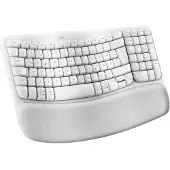 Logitech 920-012284, Volle Größe (100%), Kabellos, RF Wireless + Bluetooth, Membran Key Switch, QWERTZ, Weiß