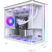 Montech King 15 PRO, Tower, PC, Weiß, micro ATX, Mini-ITX, Multi, Vorderseite, Taschenlüfter
