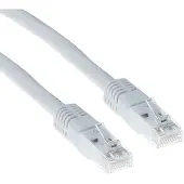 ACT Cat6a, 20m, 20 m, Cat6a, U/UTP (UTP), RJ-45, RJ-45, Weiß