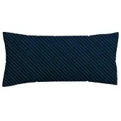 Schlafgut Kopfpolsterbezug Woven Satin Schwarz/Dunkelblau ca. 40x80cm