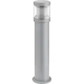 LCD Wegeleuchte A-282577, Silber, Aluguss, Polycarbonat, E27, IP65, 670x138mm