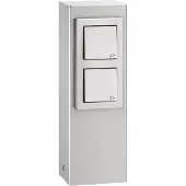 LCD 020 Steckdosensäule edels.m. 2Steckdosen