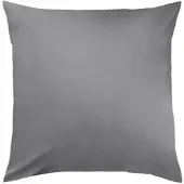 TRAUMSCHLAF Uni Mako-Satin Kissenbezüge 50x50 cm | graphit - grau
