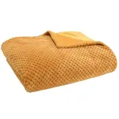 Amadeus Plaid Schachbrettmuster 130x170 camel - Gelb Rechteck Polyester 170x130 cm