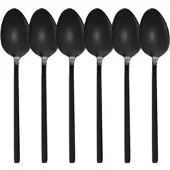 Gräwe Esslöffel Lissabon, 20,5 cm, Edelstahl 18/10, schwarz, 6 Stück
