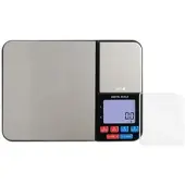 Eva Küchenwaage 2 Wiegeplattformen Edelstahl rostfrei 5kg 1g