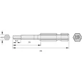 Bernstein Tools for Electronics 6-HX40-50 Bit-Set HRC-Stahl hochlegiert E 6.3