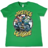 Justice League Shirt "Team Kids Tee" in Grün | Gr.: XL