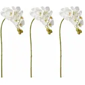 Layba Künstliche Orchideen Zweige Weiß, 3er Set
