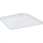 Outsunny Abdeckung Pavillon 3x3m, wasserdicht stabil Winterfest Schutzhaube, Pavillondach Ersatzbezug für Gartenpavillon, Ersatzdach Regenschutz Plane für Gartenzelt, Transparent