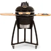 Patton Kamado Grill Holzkohlegrill "PREMIUM", Grill Ø33.5cm, Schwarz