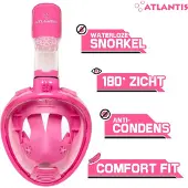 Atlantis Schnorchelmaske 2.0 Full Face Mask Pink Kinder