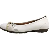 Gabor Damenschuhe Halbschuhe Slipper Ballerina Weiß Festlich