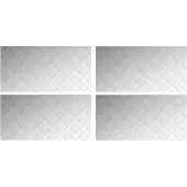 vidaXL Treppe Tritt 4 stk. 100 x 50 cm Silber Aluminium Rechtwinklig
