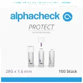 Berger Med GmbH Auslaufartikel: alphacheck PRO Sicherheitslanzette 28G x 1,6 m | Packung (100 Stück)