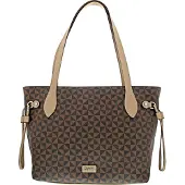 Gabor Shopper "Barina" aus Lederimitat mit charakteristischem All-Over-Druck und Metall Logo