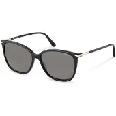 Rodenstock 3340 Damen-Sonnenbrille Vollrand Butterfly Kunststoff-Gestell, schwarz