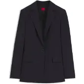 HUGO Regular-Fit Ein-Knopf-Blazer aus Stretch-Flanell Grösse 44