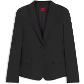 HUGO Regular-Fit Blazer aus elastischem Gewebe Grösse 36