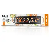 Domo DO8306TP, Arbeitsplatte, Schwarz, Druckgussaluminum, Drehregler, Oben links, 1800 W