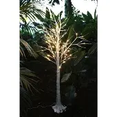 BURI LED Lichterbaum Birkenstamm 150cm Dekobaum Gartendeko Weihnachtsdeko warmweiß