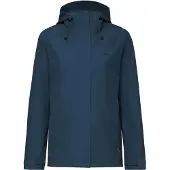Vaude Regenjacke "WOMENS STRATHCONA JACKET" mit Kapuze mit Kapuze mit Kordelzug, wasserdicht, winddicht, atmungsaktiv