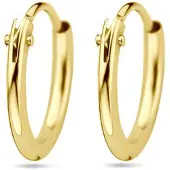 Marie-Celeste Celeste oorringen ronde buis - 11 mm - Goud